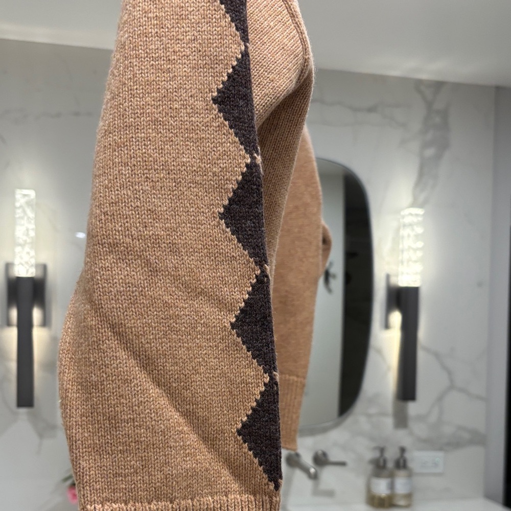 Rails Tan and Black Horse Pattern Cardigan - Picture 6 of 6